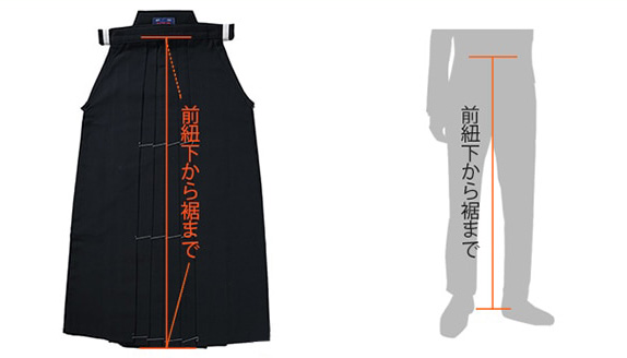 袴サイズの測り方